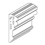 13/16" x 2.515" Finger Jointed Primed Poplar Custom Chair Rail - SPL424