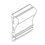 0.670" x 2-5/8" Ash Custom Chair Rail - SPL427