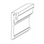 13/16" x 3.020" Character Grade White Oak Custom Chair Rail - SPL434