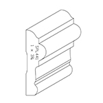 1" x 3-1/4" Finger Jointed Primed Poplar Custom Chair Rail - SPL441