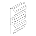 3/4" x 4" Finger Jointed Primed Poplar Custom Chair Rail - SPL451