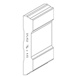 13/16" x 4.950" Finger Jointed Primed Poplar Custom Chair Rail - SPL452