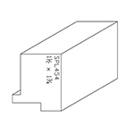 1-1/2" x 1-3/4" Poplar Custom Chair Rail - SPL454