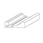 1.030" x 3.470" Hickory Custom Chair Rail - SPL456