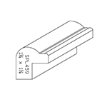 1-1/4" x 1-1/4" Poplar Custom Chair Rail - SPL459