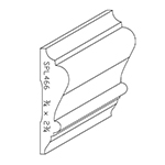 3/4" x 2-3/4" Finger Jointed Primed Poplar Custom Chair Rail - SPL466