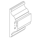 1-1/16" x 3-5/8" Character Grade Hickory Custom Chair Rail - SPL467