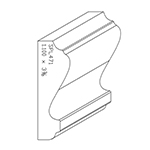 1.100" x 3-3/8" Cherry Custom Chair Rail - SPL471