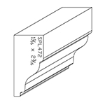 1-1/16" x 2-3/16" Natural Alder Custom Chair Rail - SPL472