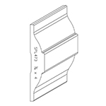 3/4" x 4" Poplar Custom Chair Rail - SPL473