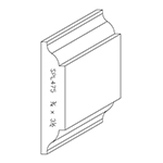 3/4" x 3-1/2" Finger Jointed Primed Poplar Custom Chair Rail - SPL475