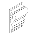 0.890" x 3.360" Quarter Sawn White Oak Custom Chair Rail - SPL478