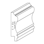 0.731" x 3" Poplar Custom Chair Rail - SPL479