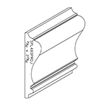 0.650" x 2.580" Finger Jointed Primed Poplar Custom Chair Rail - SPL483