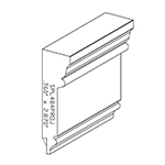 0.760" x 2.870" Finger Jointed Primed Poplar Custom Chair Rail - SPL484