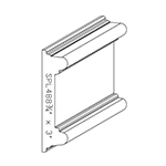 3/4" x 3" Finger Jointed Primed Poplar Custom Chair Rail - SPL488