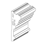 0.486" x 3.523" Custom Cherry Chair Rail - SPL493