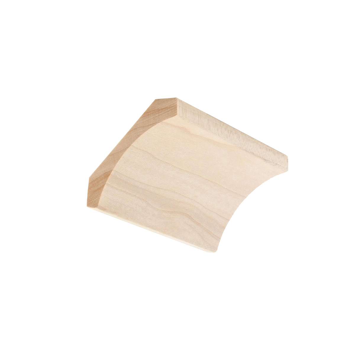 1/2" x 21/4" Hard Maple Cove Crown Moulding SPL307