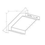 1" x 4-1/4" Hard Maple Custom Crown Moulding - SPL3013