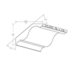 13/16" x 3-7/16" Walnut Custom Crown Moulding - SPL3020