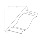 3/4" x 5-1/4" Ash Custom Crown Moulding - SPL3030