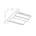 1/2" x 2-1/4" Character Grade Hickory Custom Crown Moulding - SPL3045