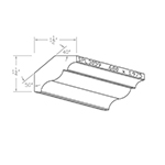 0.680" x 1.975" White Oak Custom Crown Moulding - SPL3059