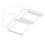 3.062" x 5.188" x 4" SPL3065 Profile Sample
