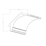 1.438" x 5.313" Cherry Custom Crown Moulding - SPL3074