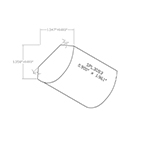 0.900" x 1.961" Hard Maple Custom Crown Moulding - SPL3083