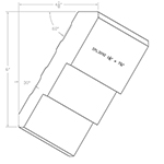 1-1/16" x 7-1/4" Cherry Custom Crown Moulding - SPL3092