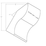 1.650" x 6.145" Character Grade Hickory Custom Crown Moulding - SPL3099