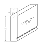 3/4" x 2-3/4" Cherry Custom Crown Moulding - SPL3104