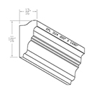 0.800" x 1.680" Red Oak Custom Crown Moulding - SPL3114