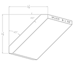 3/4" x 5-1/2" Red Oak Custom Crown Moulding - SPL3119