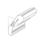 1.245" x 3.830" Natural Alder Custom Crown Moulding - SPL3128