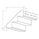 1-1/16" x 4-1/4" x 4" SPL312 Profile Sample