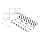 0.805" X 1.743" Hard Maple Custom Crown Moulding