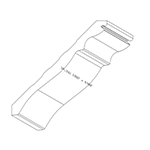 0.8" X 8.98" F/J Primed Poplar Custom Crown Moulding