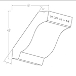 1-1/4" x 6-1/8" Natural Alder Custom Crown Moulding - SPL326