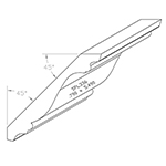 0.790" x 5.490" Poplar Custom Crown Moulding - SPL336