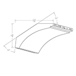 1-1/16" x 4-1/2" Quarter Sawn Red Oak Custom Crown Moulding - SPL338