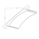 3/4" x 5-1/4" Finger Jointed Primed Poplar Custom Crown Moulding - SPL340