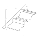 13/16" x 5-1/4" Quarter Sawn White Oak Custom Crown Moulding - SPL342