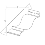 1-1/4" x 5-3/8" Hard Maple Custom Crown Moulding - SPL360