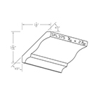 5/16" x 2.219" Cherry Custom Crown Moulding - SPL375