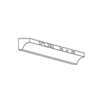 1/2" x 1/2" Ash Custom Crown Moulding - SPL381