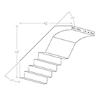 1-1/4" x 6-1/4" Walnut Custom Crown Moulding - SPL386