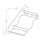 3/4" x 3-5/8" Ash Custom Crown Moulding - SPL393