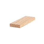 3/8" x 1-3/8" Red Oak Shaker Style Square Door Stop - B510